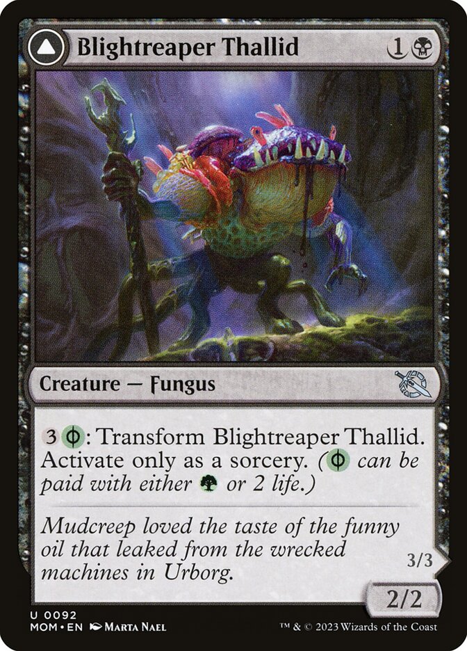 Blightreaper Thallid // Blightsower Thallid - [Foil] March of the Machine (MOM)