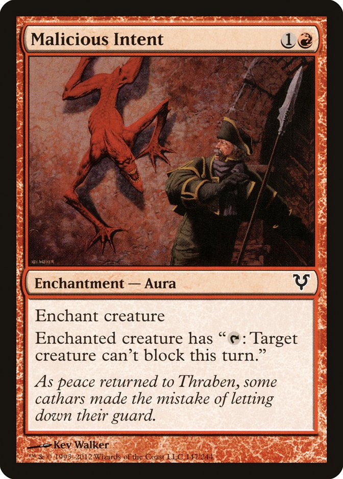Malicious Intent - [Foil] Avacyn Restored (AVR)