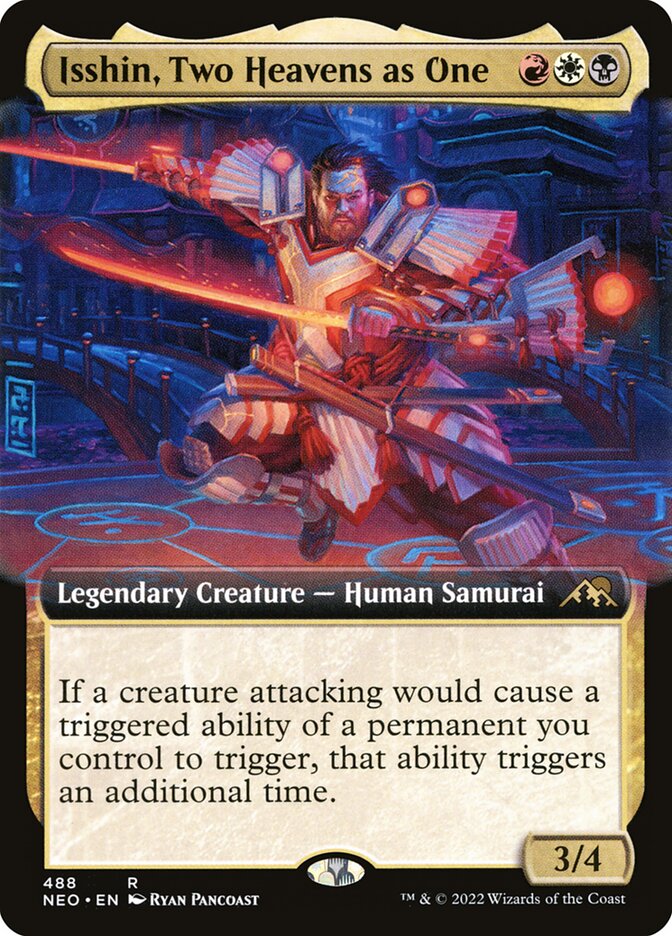 Isshin, Two Heavens as One - [Extended Art] Kamigawa: Neon Dynasty (NEO)