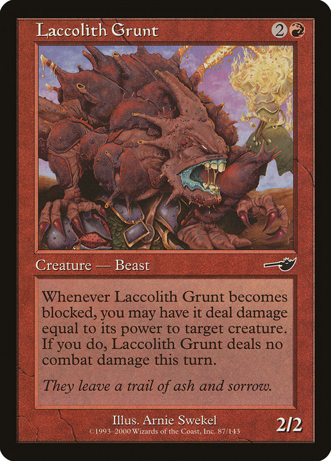 Laccolith Grunt - [Foil] Nemesis (NEM)