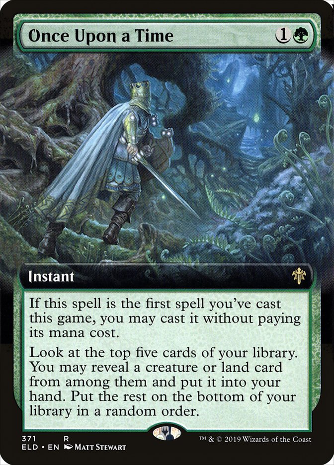 Once Upon a Time - [Foil, Extended Art] Throne of Eldraine (ELD)