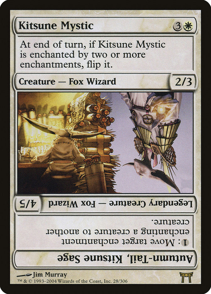 Kitsune Mystic // Autumn-Tail, Kitsune Sage - Champions of Kamigawa (CHK)
