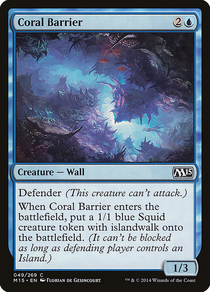 Coral Barrier - [Foil] Magic 2015 (M15)