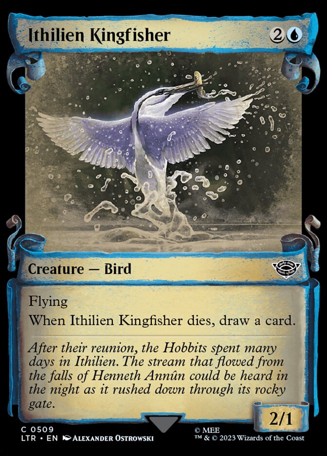 Ithilien Kingfisher - [Foil, Showcase Scroll] The Lord of the Rings: Tales of Middle-earth (LTR)