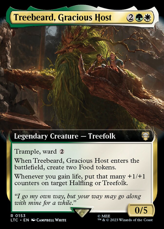 Treebeard, Gracious Host - [Foil, Extended Art] Tales of Middle-earth Commander (LTC)