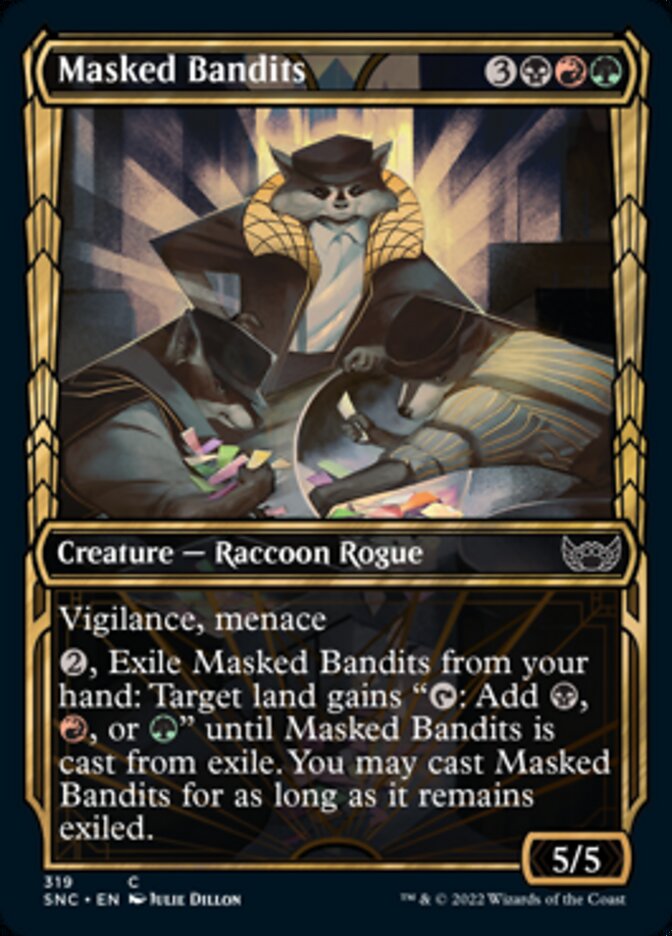 Masked Bandits - [Foil, Showcase] Streets of New Capenna (SNC)