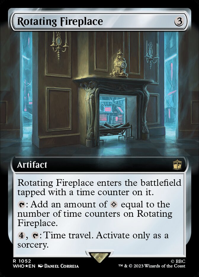 Rotating Fireplace - [Surge Foil, Extended Art] Doctor Who (WHO)
