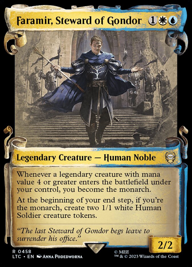 Faramir, Steward of Gondor - [Foil, Showcase Scroll] Tales of Middle-earth Commander (LTC)