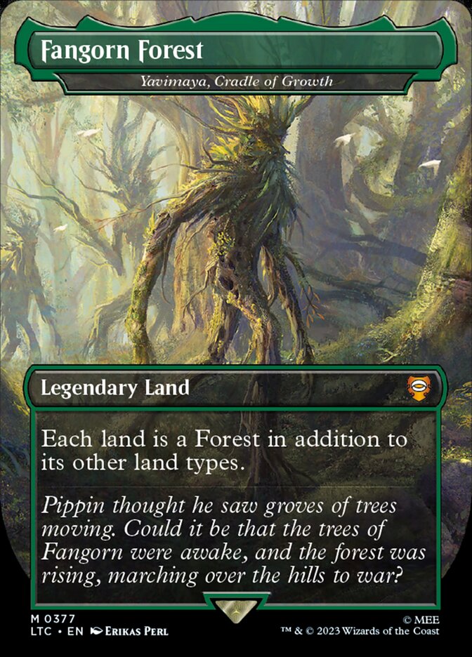 Fangorn Forest - Yavimaya, Cradle of Growth - [Foil, Borderless] Tales of Middle-earth Commander (LTC)