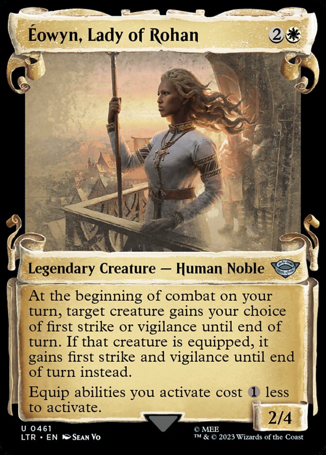 Éowyn, Lady of Rohan - [Foil, Showcase Scroll] The Lord of the Rings: Tales of Middle-earth (LTR)