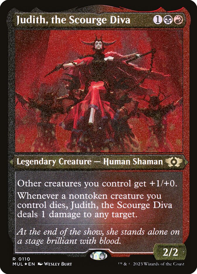 Judith, the Scourge Diva - [Etched Foil] Multiverse Legends (MUL)