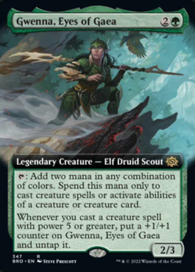 Gwenna, Eyes of Gaea - [Foil, Extended Art] The Brothers' War (BRO)