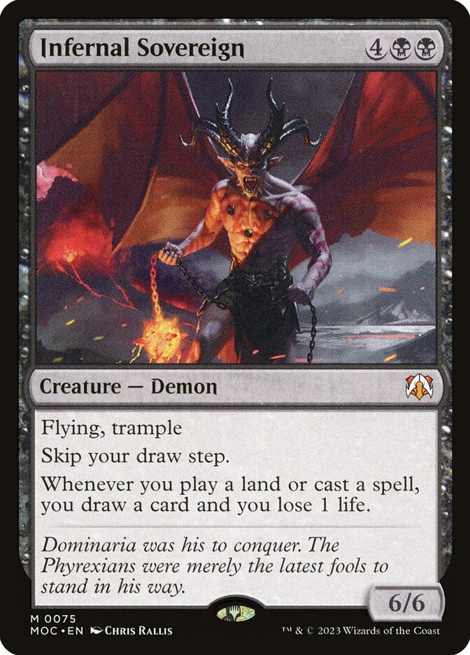 Infernal Sovereign - [Foil] March of the Machine Commander (MOC)