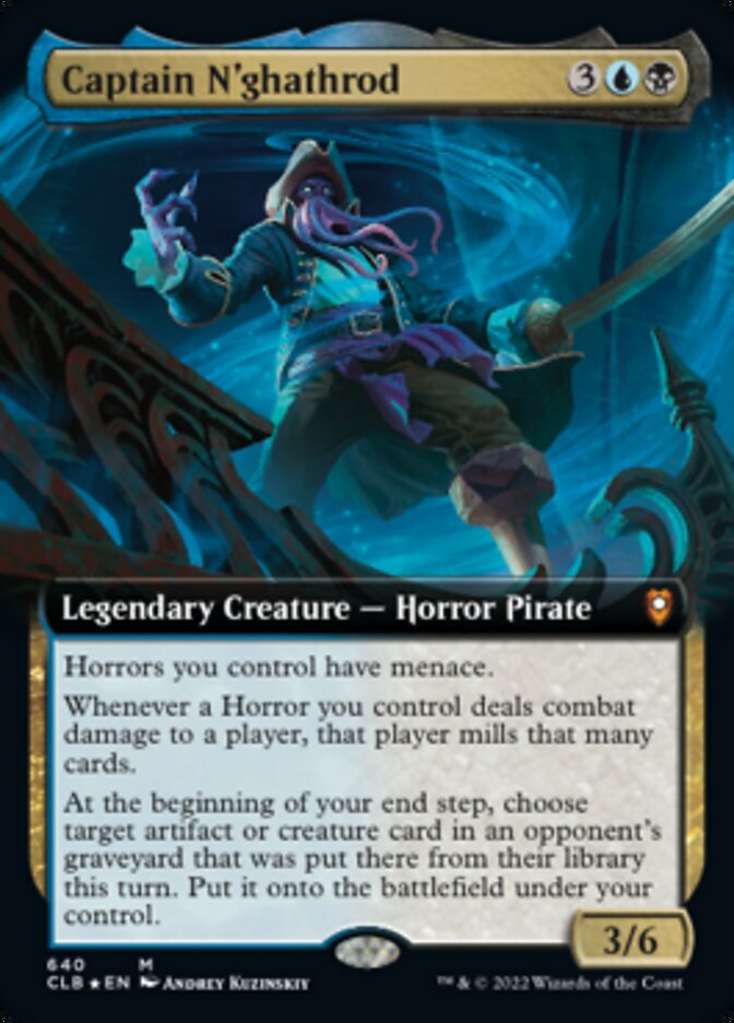 Captain N'ghathrod - [Foil, Extended Art] Commander Legends: Battle for Baldur's Gate (CLB)