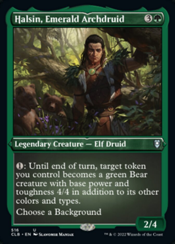 Halsin, Emerald Archdruid - [Etched Foil] Commander Legends: Battle for Baldur's Gate (CLB)