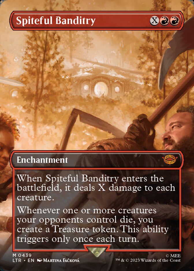 Spiteful Banditry - [Foil, Borderless] The Lord of the Rings: Tales of Middle-earth (LTR)