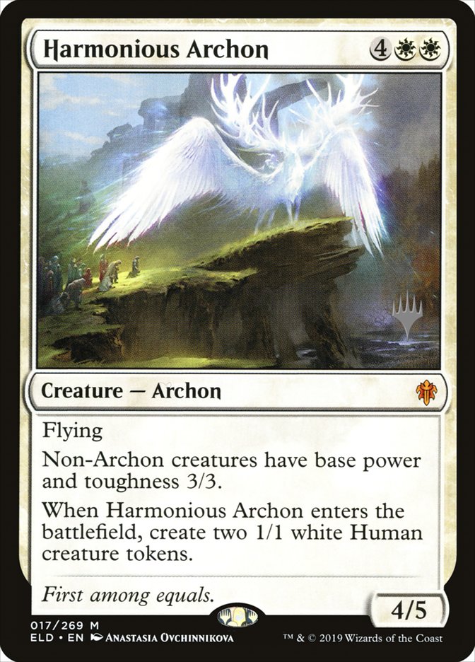 Harmonious Archon - [Promo] Throne of Eldraine Promos (PELD)