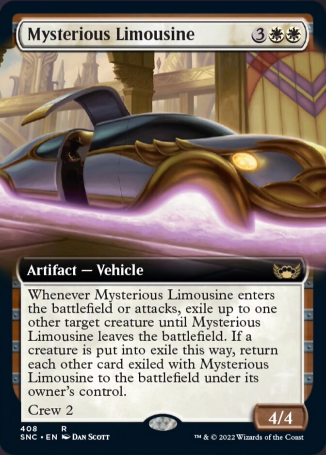 Mysterious Limousine - [Foil, Extended Art] Streets of New Capenna (SNC)