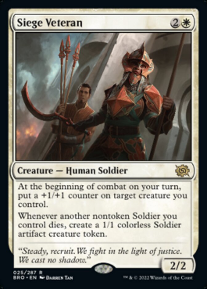 Siege Veteran - [Foil] The Brothers' War (BRO)