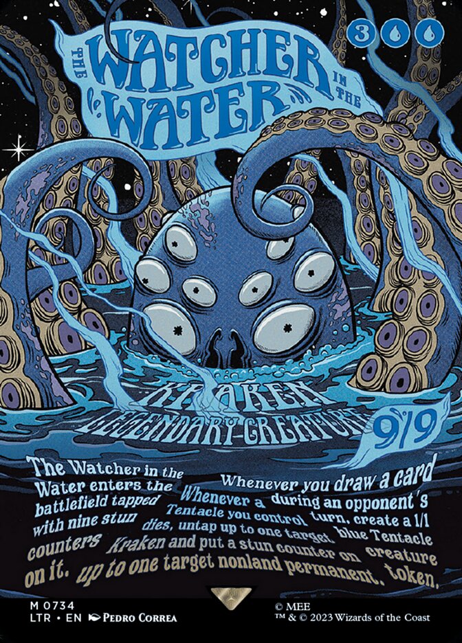 The Watcher in the Water - [Foil, Borderless Poster] The Lord of the Rings: Tales of Middle-earth (LTR)