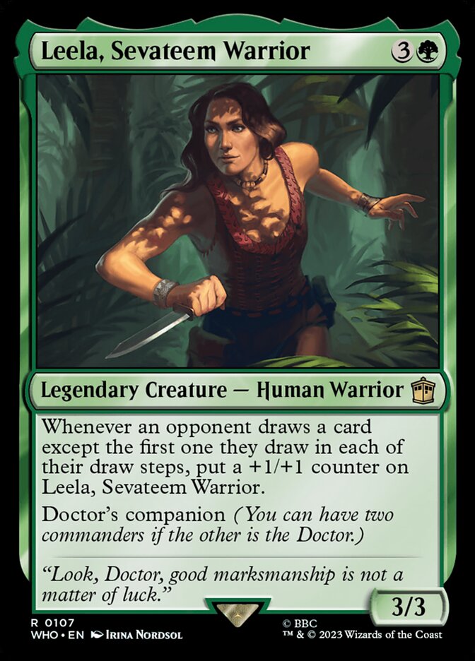 Leela, Sevateem Warrior - [Foil] Doctor Who (WHO)