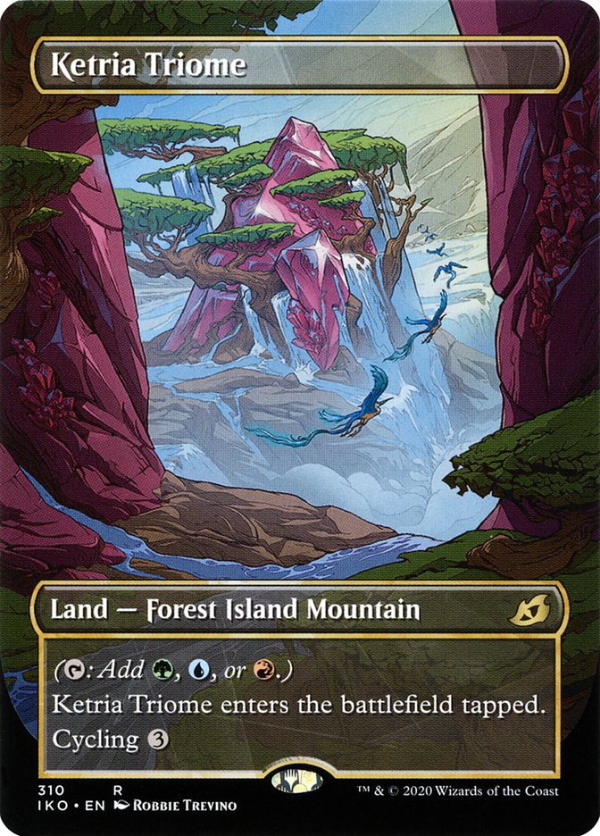 Ketria Triome - [Foil, Borderless] Ikoria: Lair of Behemoths (IKO)