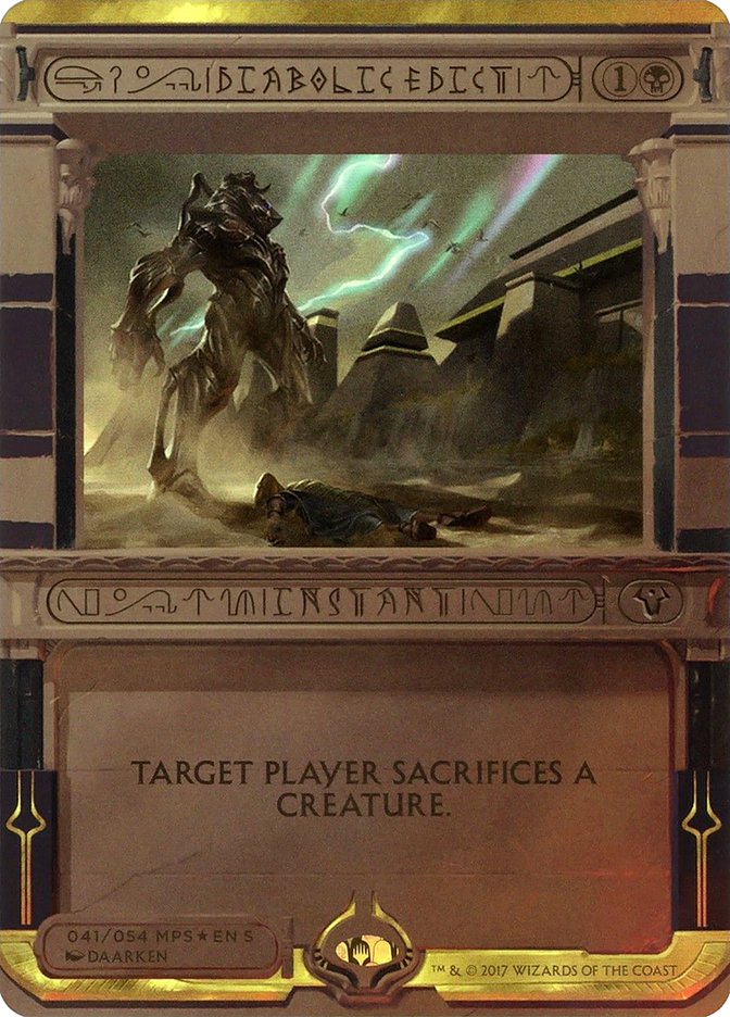 Diabolic Edict - [Foil] Amonkhet Invocations (MP2)