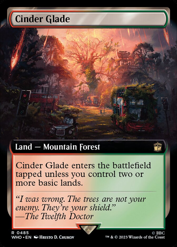 Cinder Glade - [Foil, Extended Art] Doctor Who (WHO)