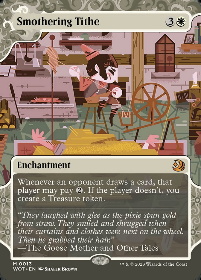 Smothering Tithe - [Foil, Showcase] Wilds of Eldraine: Enchanting Tales (WOT)