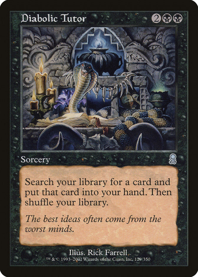 Diabolic Tutor - [Foil, Retro Frame] Odyssey (ODY)
