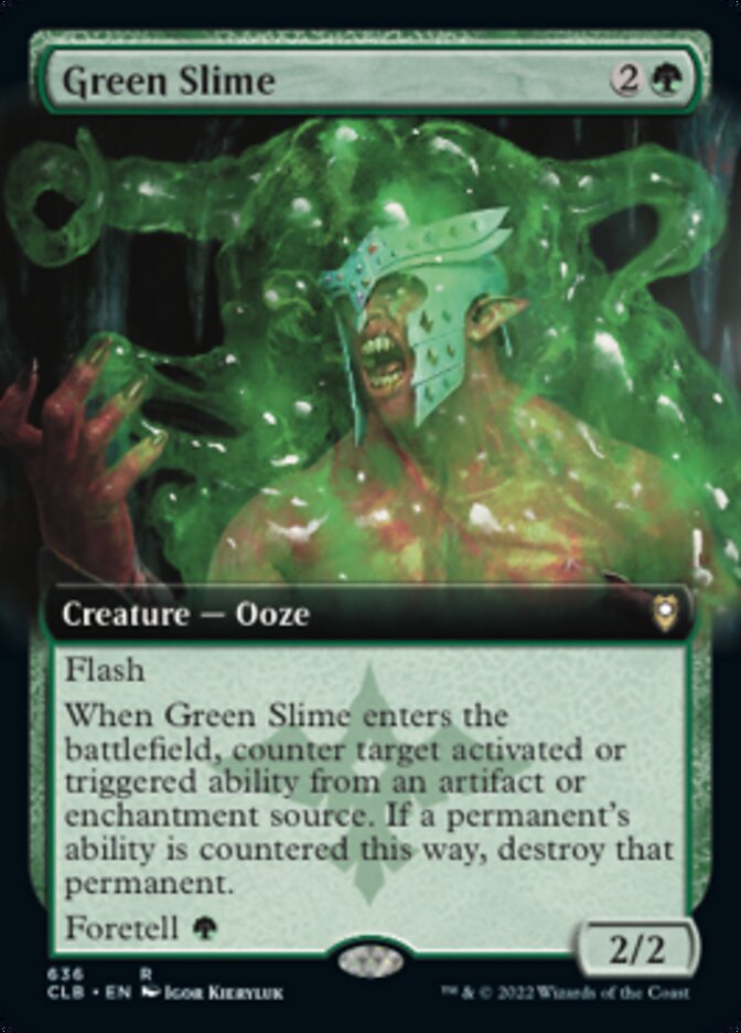 Green Slime - [Extended Art] Commander Legends: Battle for Baldur's Gate (CLB)