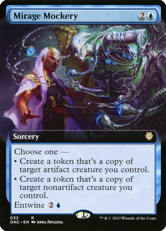 Mirage Mockery - [Foil, Extended Art] Phyrexia: All Will Be One Commander (ONC)