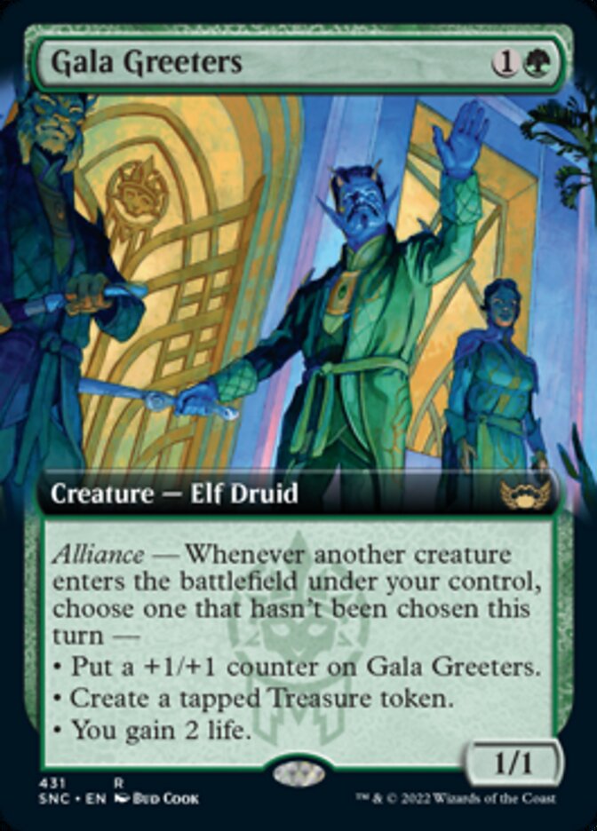 Gala Greeters - [Foil, Extended Art] Streets of New Capenna (SNC)