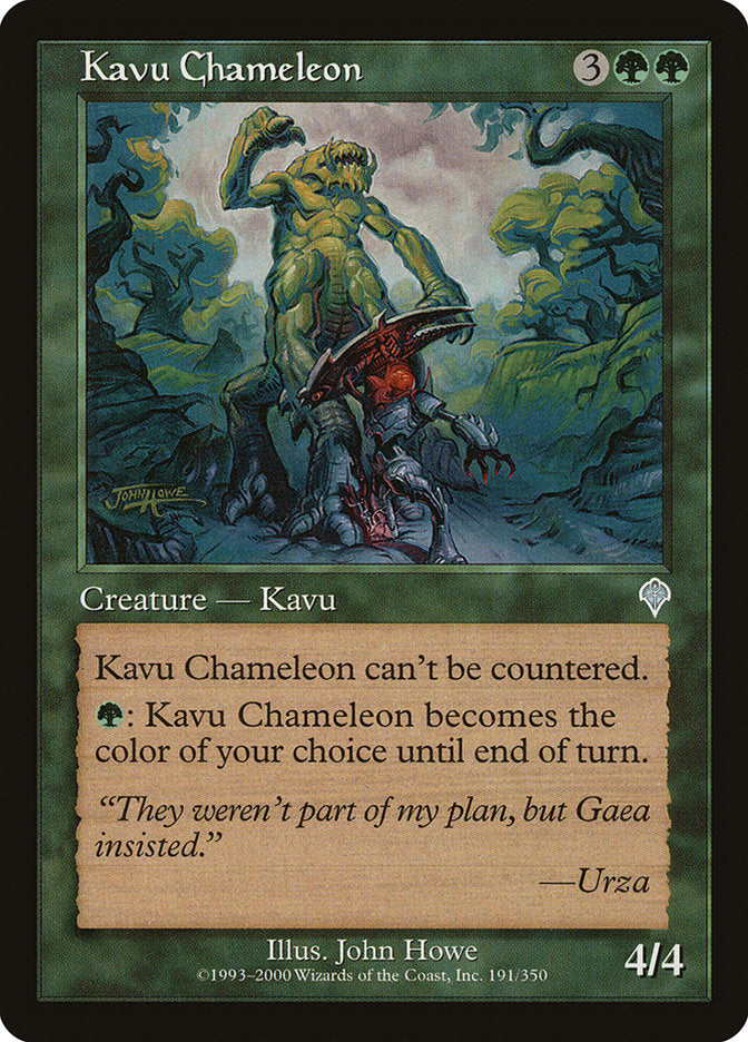 Kavu Chameleon - [Foil, Retro Frame] Invasion (INV)