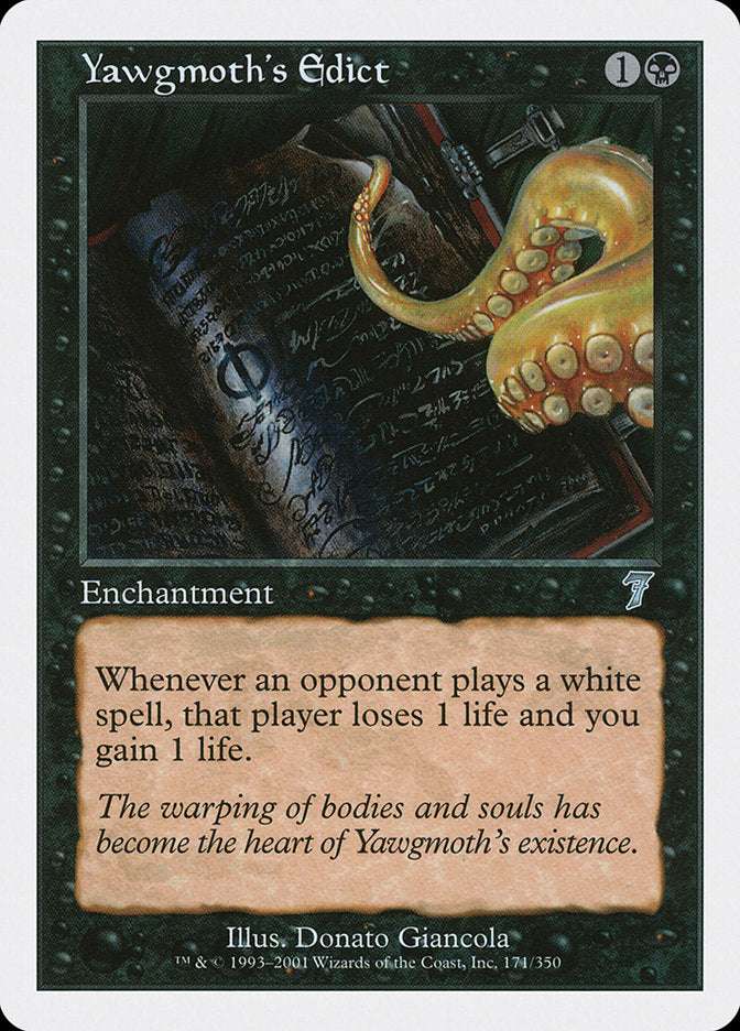Yawgmoth's Edict - [Foil] Seventh Edition (7ED)