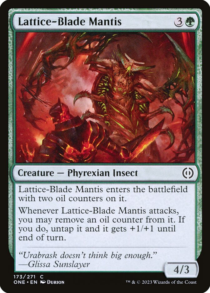 Lattice-Blade Mantis - Phyrexia: All Will Be One (ONE)