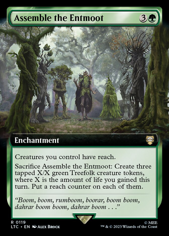 Assemble the Entmoot - [Extended Art] Tales of Middle-earth Commander (LTC)