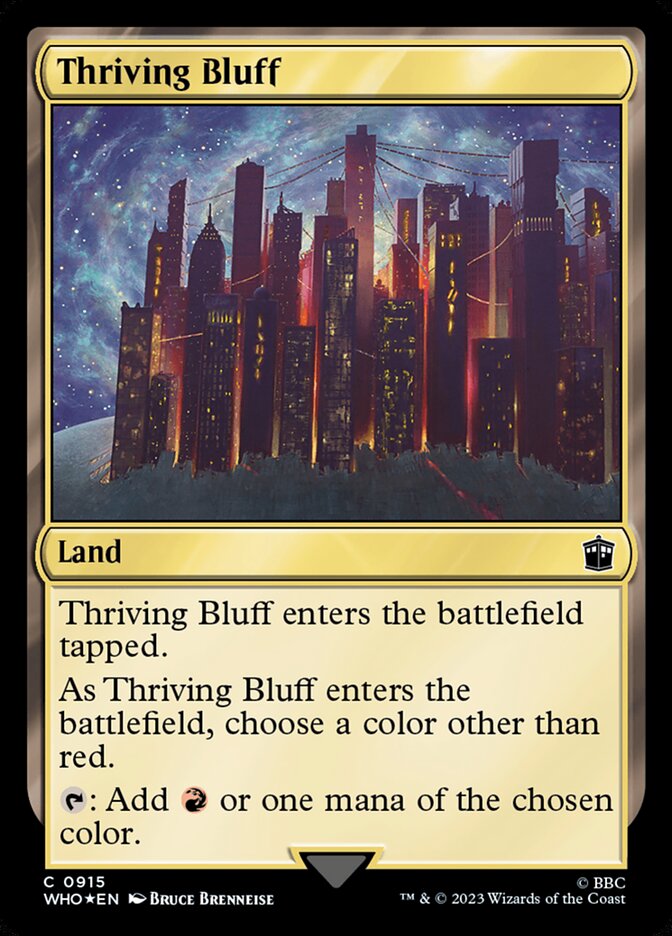 Thriving Bluff - [Surge Foil] Doctor Who (WHO)