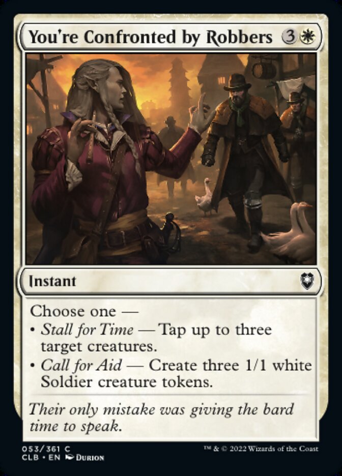 You're Confronted by Robbers - [Foil] Commander Legends: Battle for Baldur's Gate (CLB)