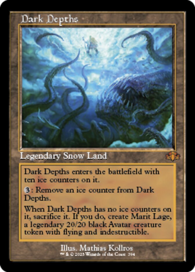 Mtg Dominaria Remastered Mythic Rare Dark Depths (Old-Frame)