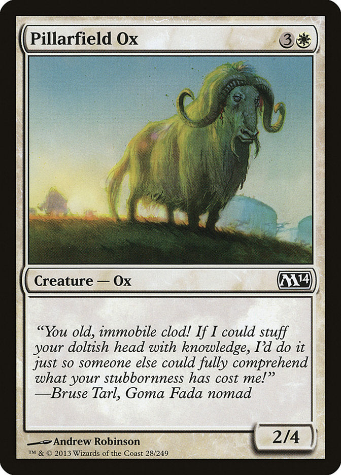 Pillarfield Ox - [Foil] Magic 2014 (M14)