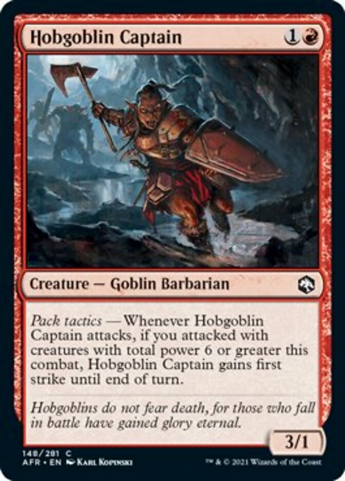 Hobgoblin Captain - Adventures in the Forgotten Realms (AFR)