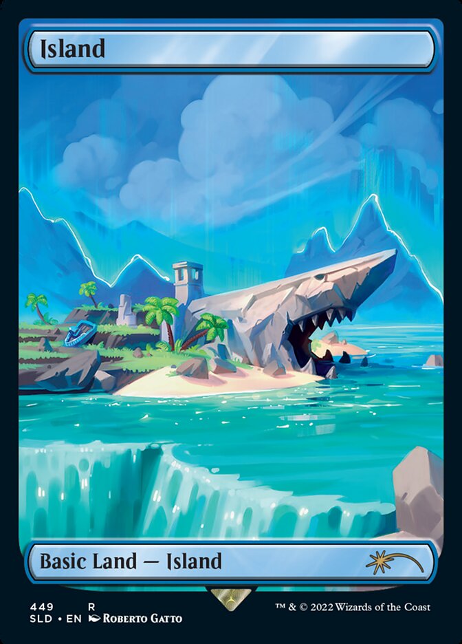 Island (449) - [Foil, Full Art] Secret Lair Drop (SLD)