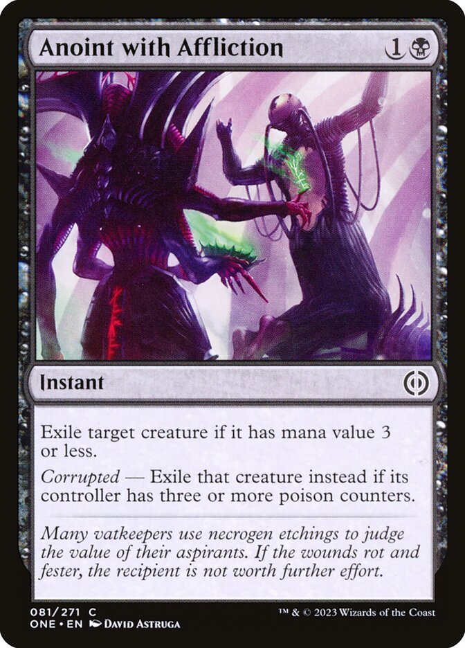 Anoint with Affliction - [Foil] Phyrexia: All Will Be One (ONE)