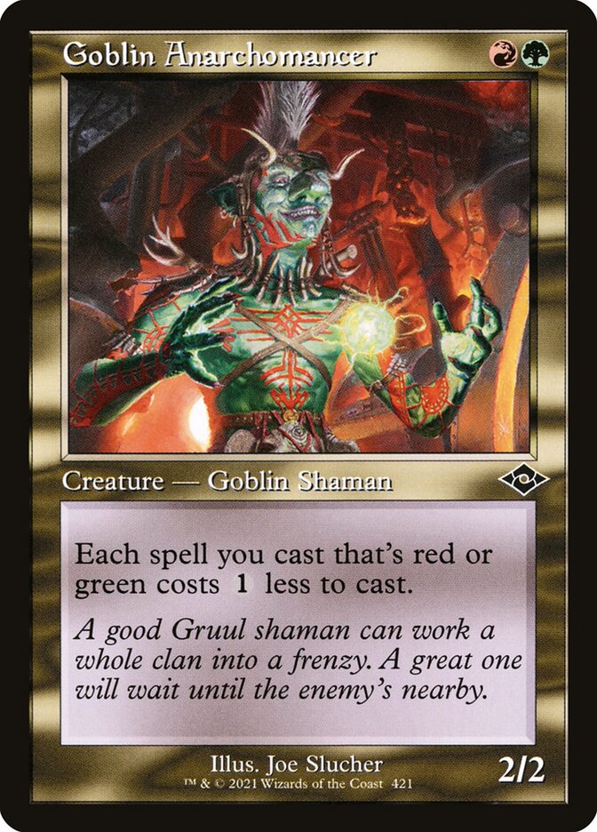 Goblin Anarchomancer - [Etched Foil, Retro Frame] Modern Horizons 2 (MH2)