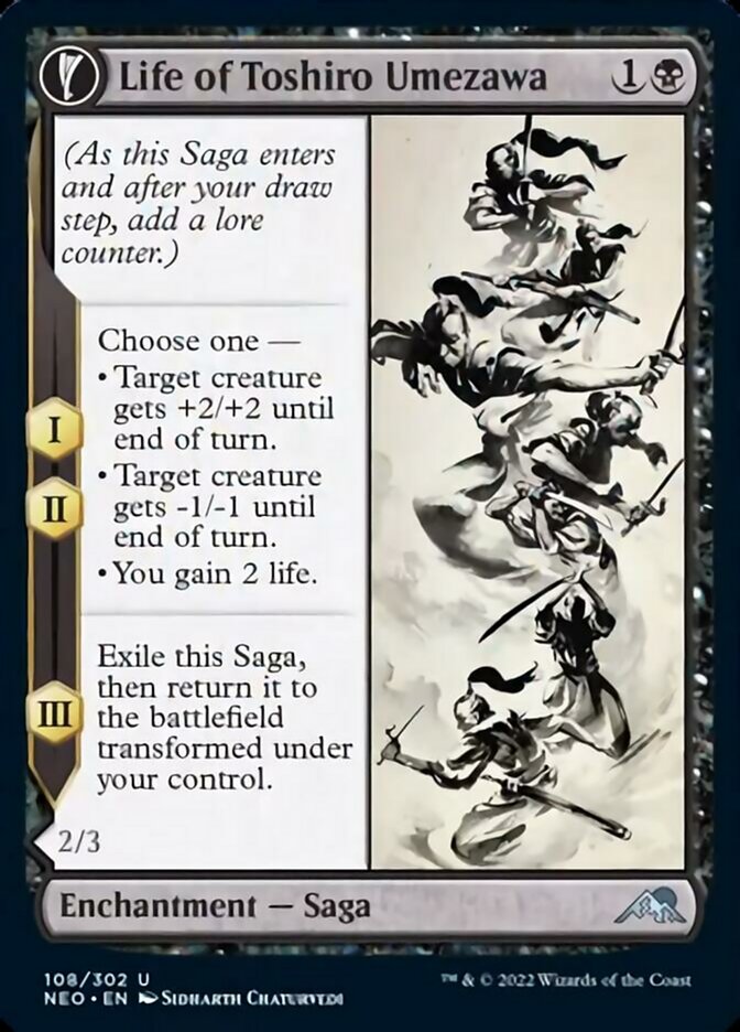 Life of Toshiro Umezawa // Memory of Toshiro - [Foil] Kamigawa: Neon Dynasty (NEO)