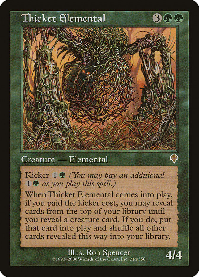 Thicket Elemental - [Foil, Retro Frame] Invasion (INV)