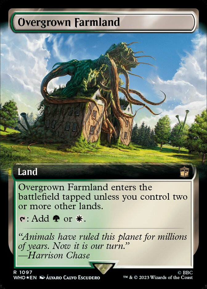 Overgrown Farmland - [Surge Foil, Extended Art] Doctor Who (WHO)