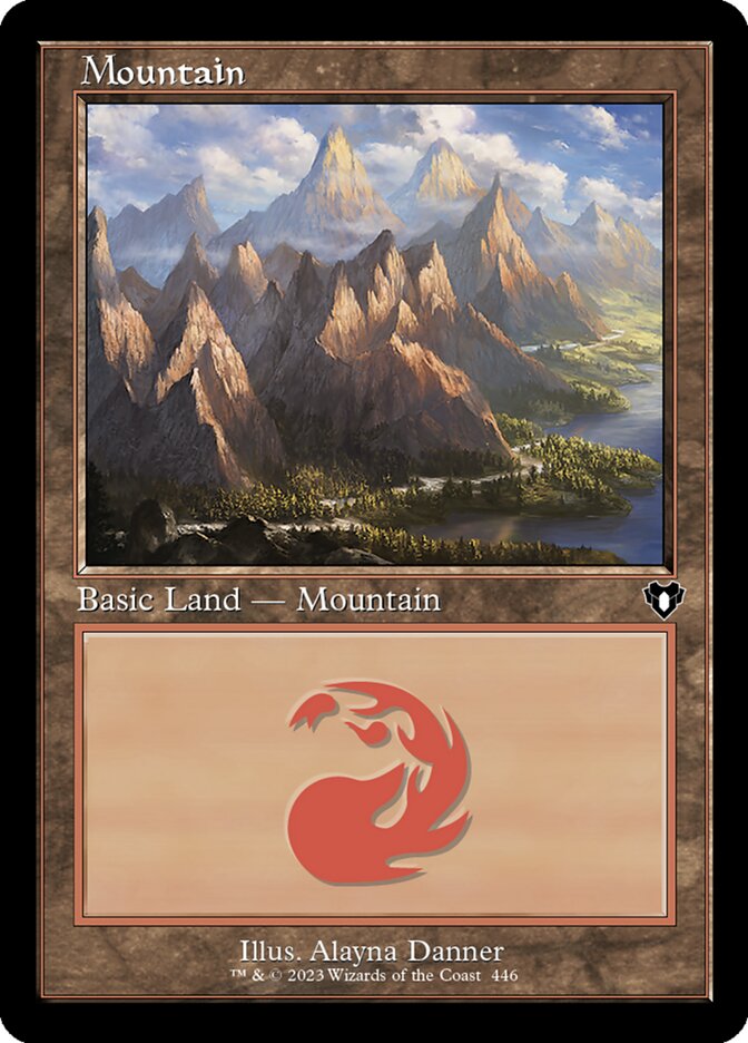 Mountain (446) - [Foil] Commander Masters (CMM)