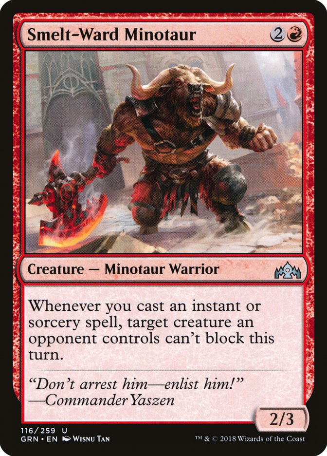 Smelt-Ward Minotaur - [Foil] Guilds of Ravnica (GRN)